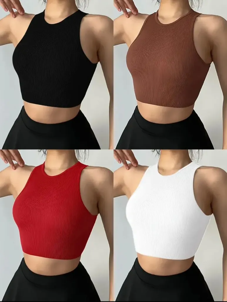 Basic Tank Top (Pink, M)