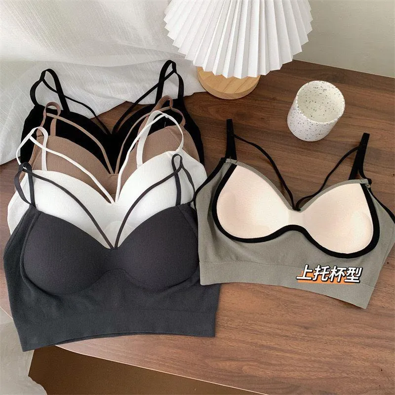 Seamless Bra (Black, S)