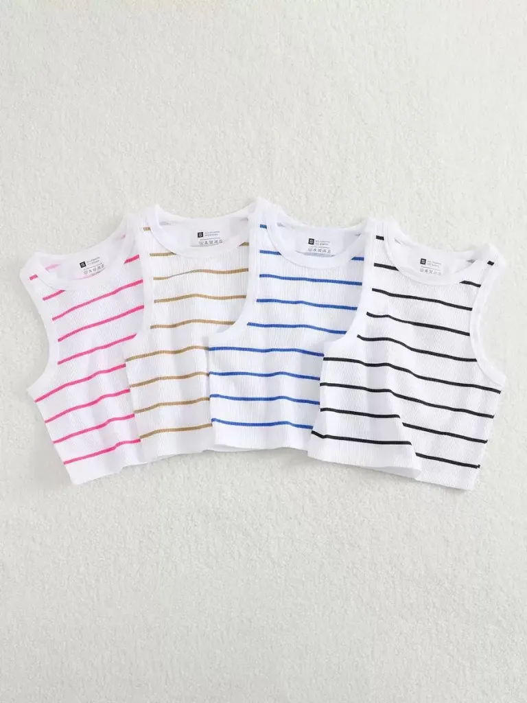 Striped Top (Pink, S)